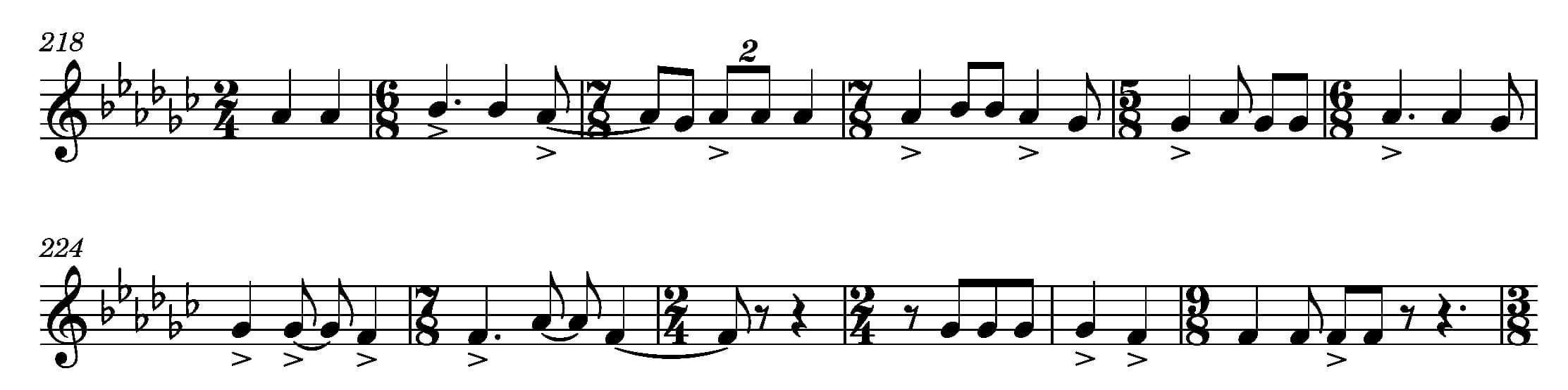 Words before all else - music notation